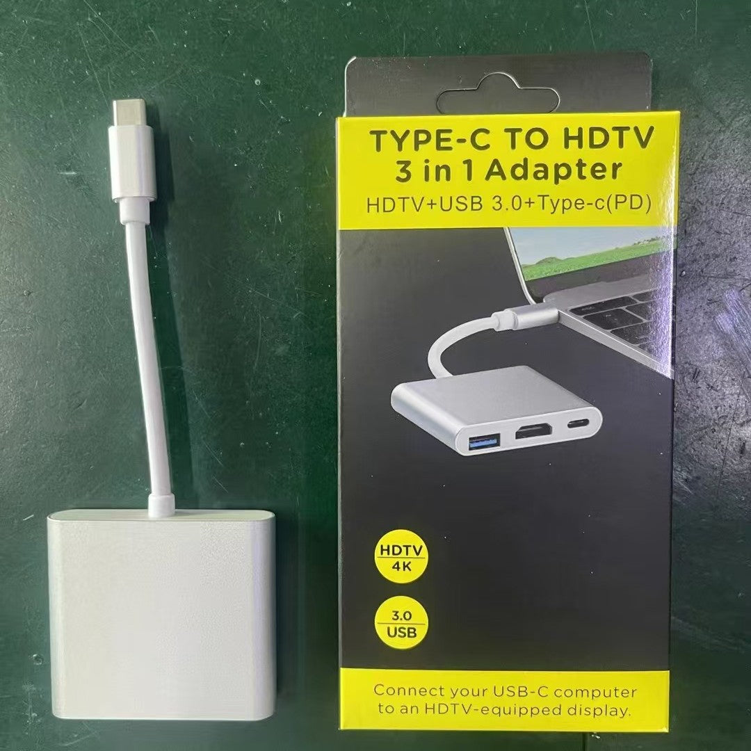 Adapter USB HDMI (Type-C 3 w 1)