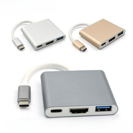 Adapter USB HDMI (Type-C 3 w 1)
