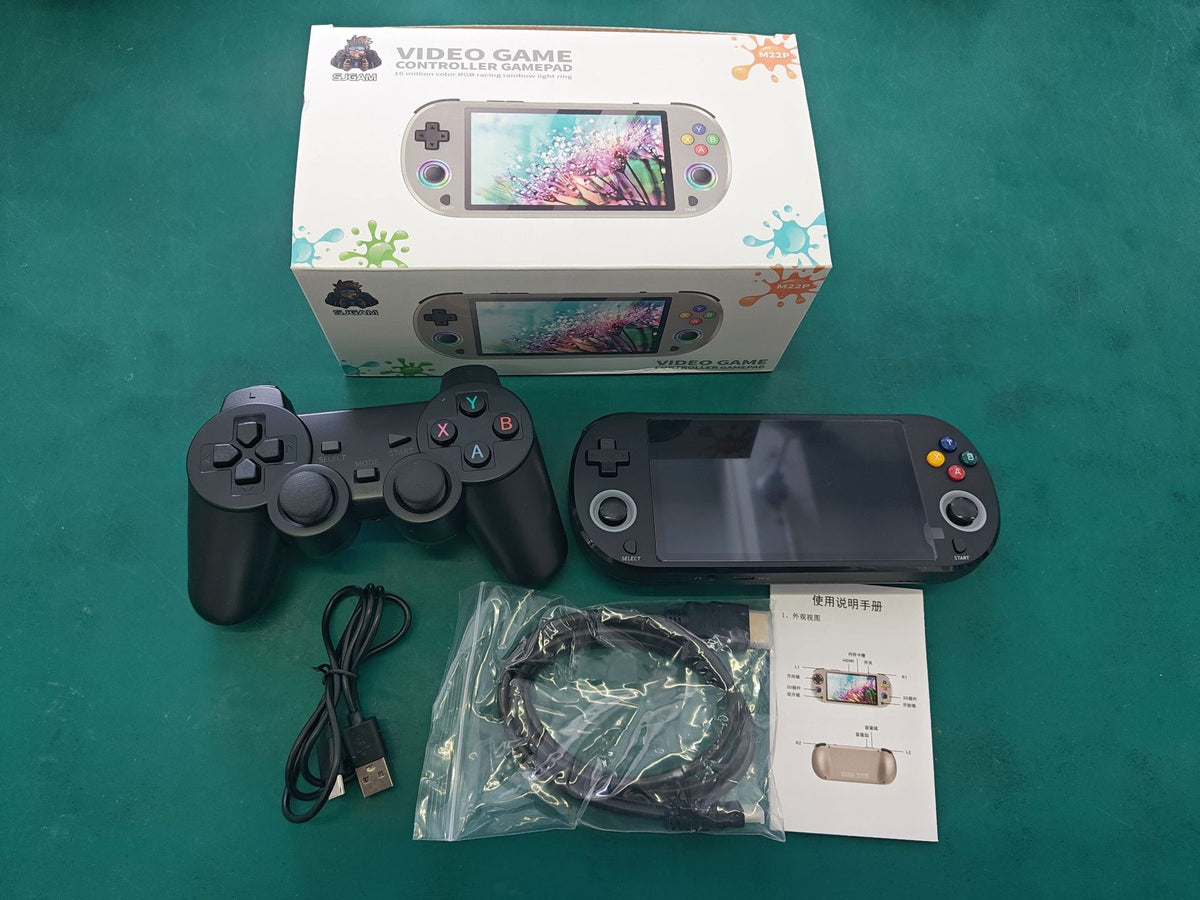 Przenośna konsola retro z podwójnym joystickiem