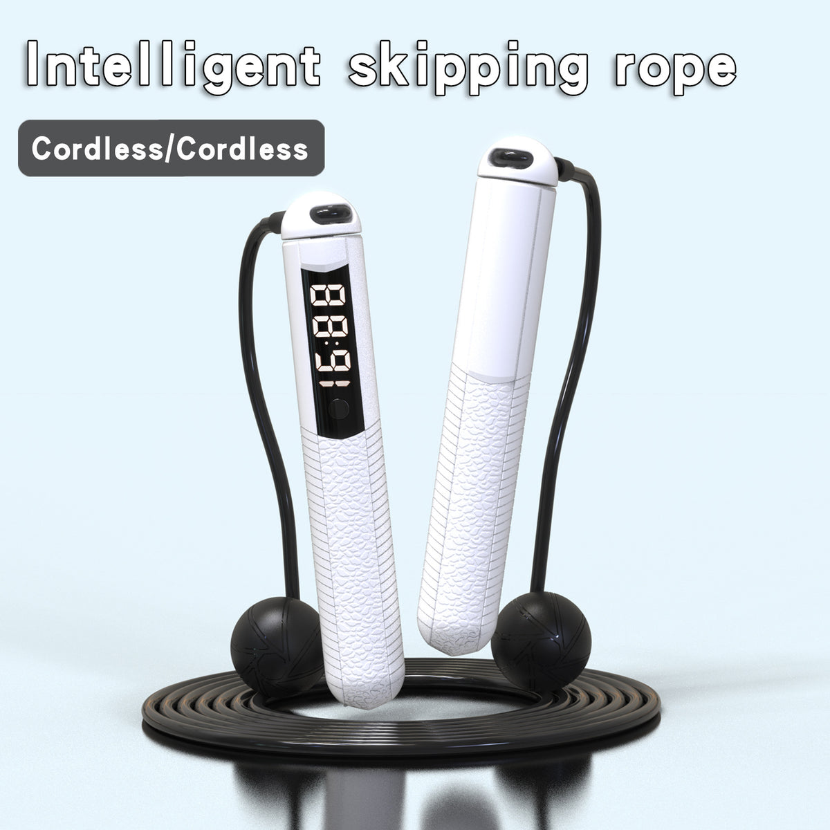 Inteligentna skakanka fitness z funkcją liczenia przez Bluetooth i obciążeniem