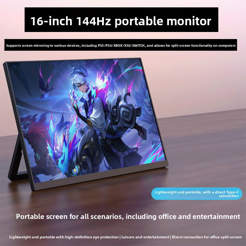 Przenośny monitor 16 cali 144 Hz 2.5K